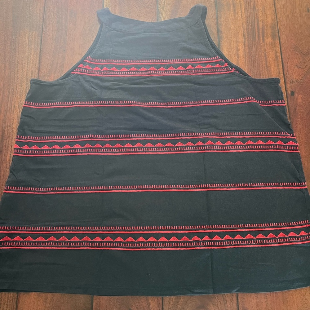 J Jill Embroidered Halter Tank - Picture 2 of 4